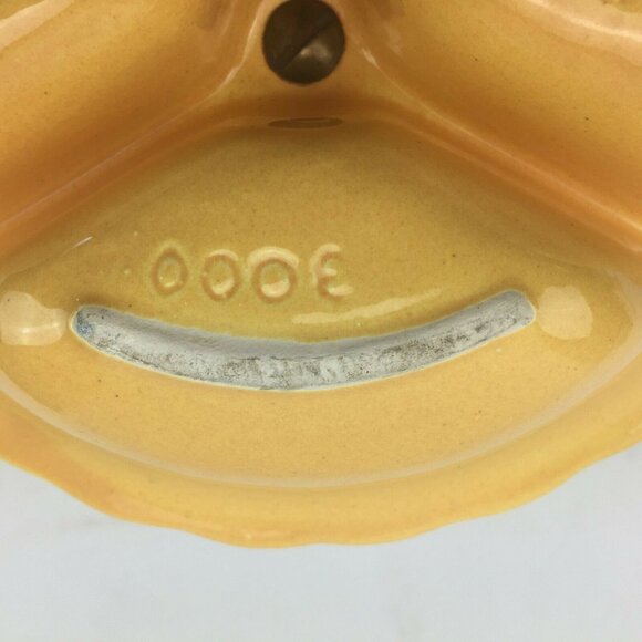 Vintage 60s MCM Lane & Co Divided Serving Dish Yellow Party Gold USA 1960 - Picture 6 of 9